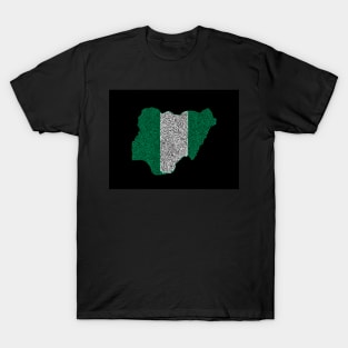 Nigeria Map Design T-Shirt